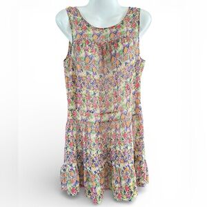 Pins And Needles Urban Outfitters Sheer Floral Sleeveless Babydoll Dress Size S
